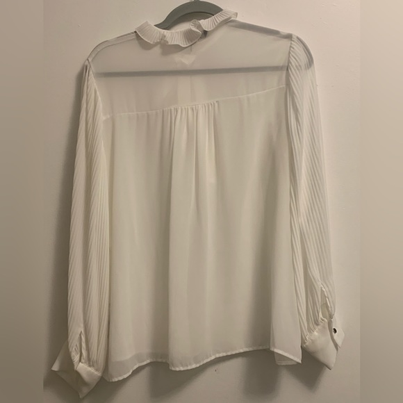 Zara Sheer Tie Blouse - Picture 2 of 3